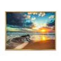 Beautiful Cloudscape over the Sea Canvas Art Print
