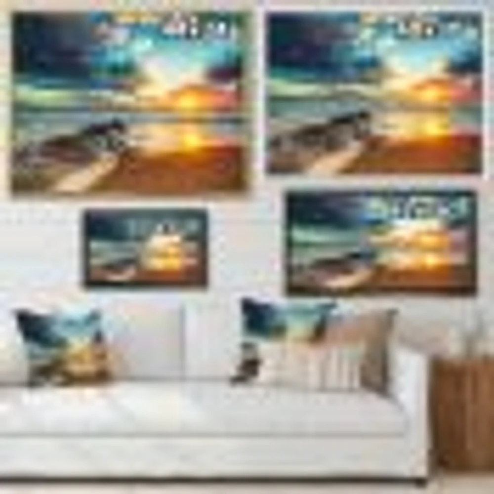 Beautiful Cloudscape over the Sea Canvas Art Print