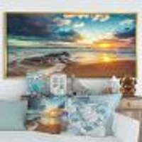 Beautiful Cloudscape over the Sea Canvas Art Print