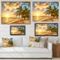 Gorgeous Beach of Island Barbados  Canvas Wall Art Print