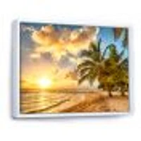 Gorgeous Beach of Island Barbados  Canvas Wall Art Print
