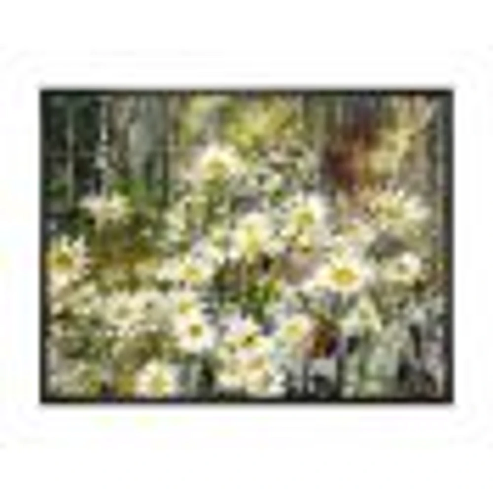 Daisies Flowers Under the Window  Wall Art