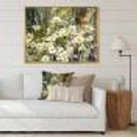 Daisies Flowers Under the Window  Wall Art
