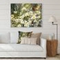 Daisies Flowers Under the Window  Wall Art