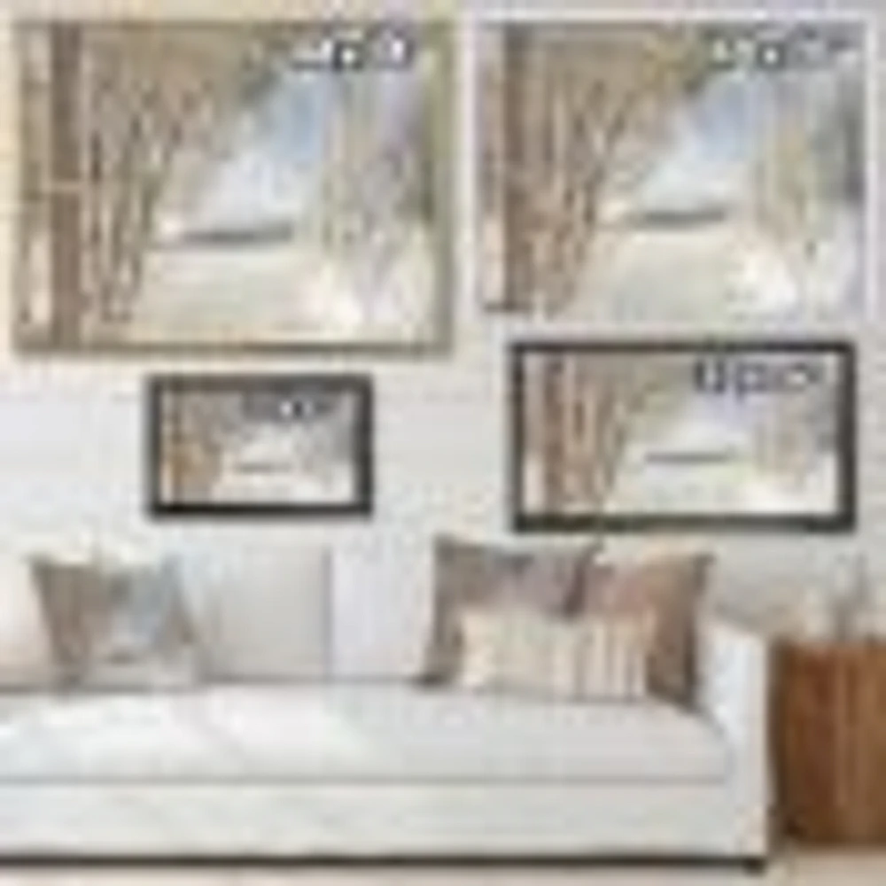 Toile « Lake Winter Woods »