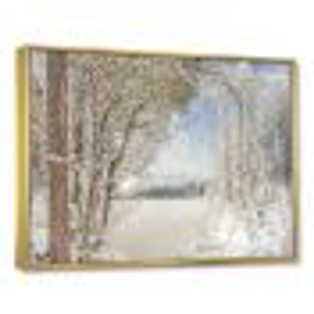 Toile « Lake Winter Woods »