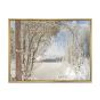 Toile « Lake Winter Woods »