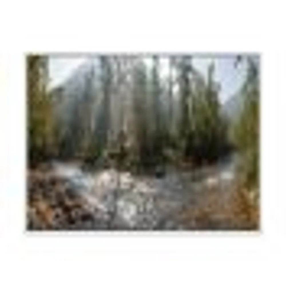 Mountain River Panorama  Wall Art