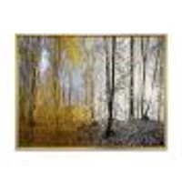 Morning Forest Panorama Canvas Art Print