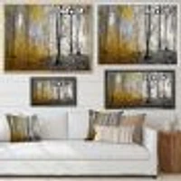 Morning Forest Panorama Canvas Art Print