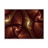 Toile « Brown Symmetrical Fractal Pattern »