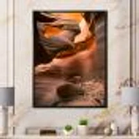 Lower Antelope Slot Canyon Reflected Sunlight  Wall Art