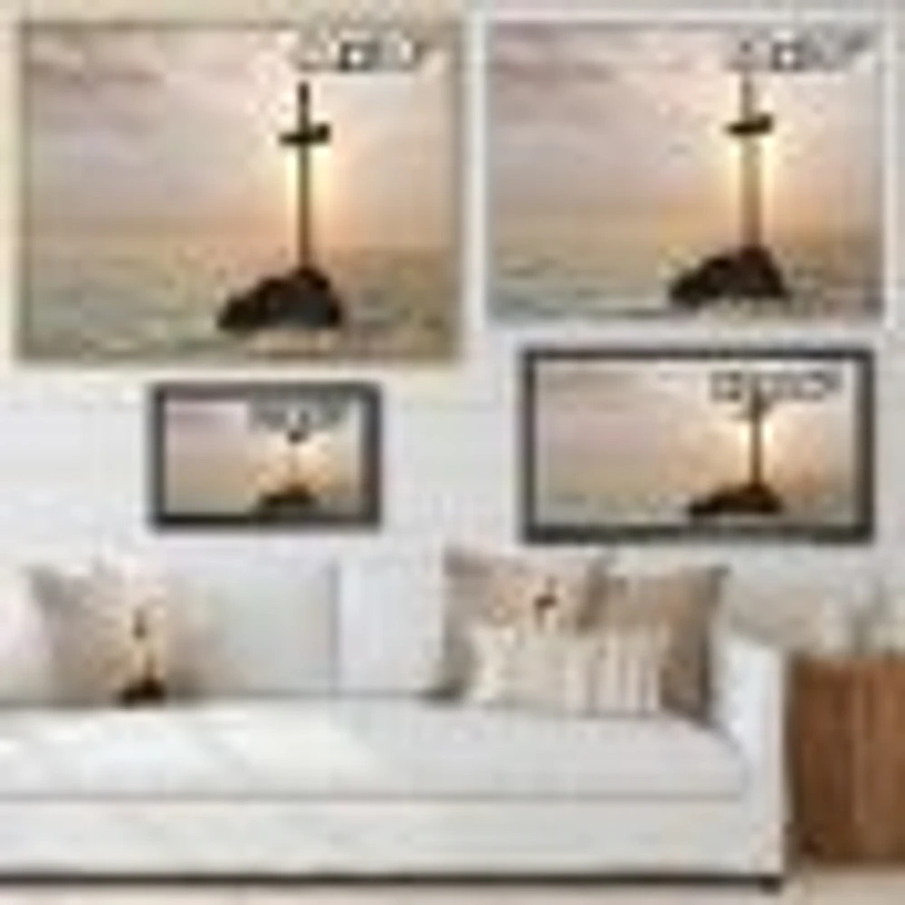Jesus Christian Cross Bay View Wall Art