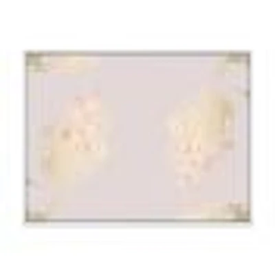 Rustic s on Violet Background  Wall Art