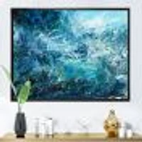 Wild Blue Ocean Waves V  Wall Art