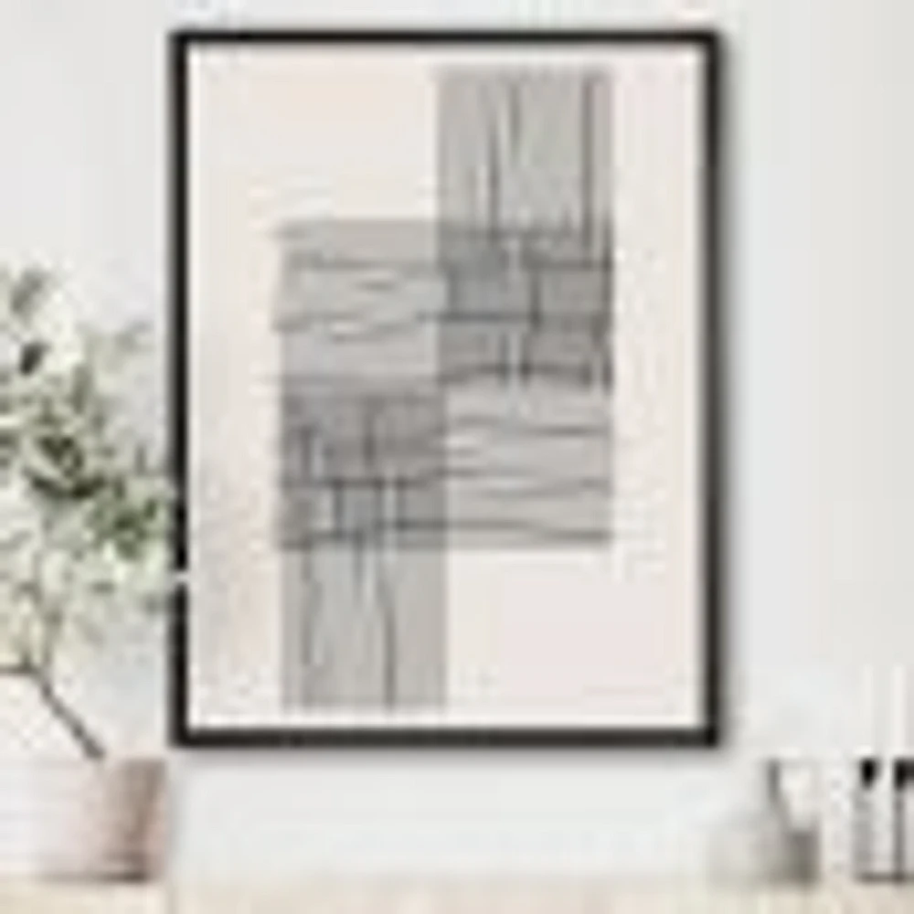 Minimal Geometric Compostions of Elementary Forms XIX  Wall Art