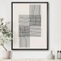 Minimal Geometric Compostions of Elementary Forms XIX  Wall Art