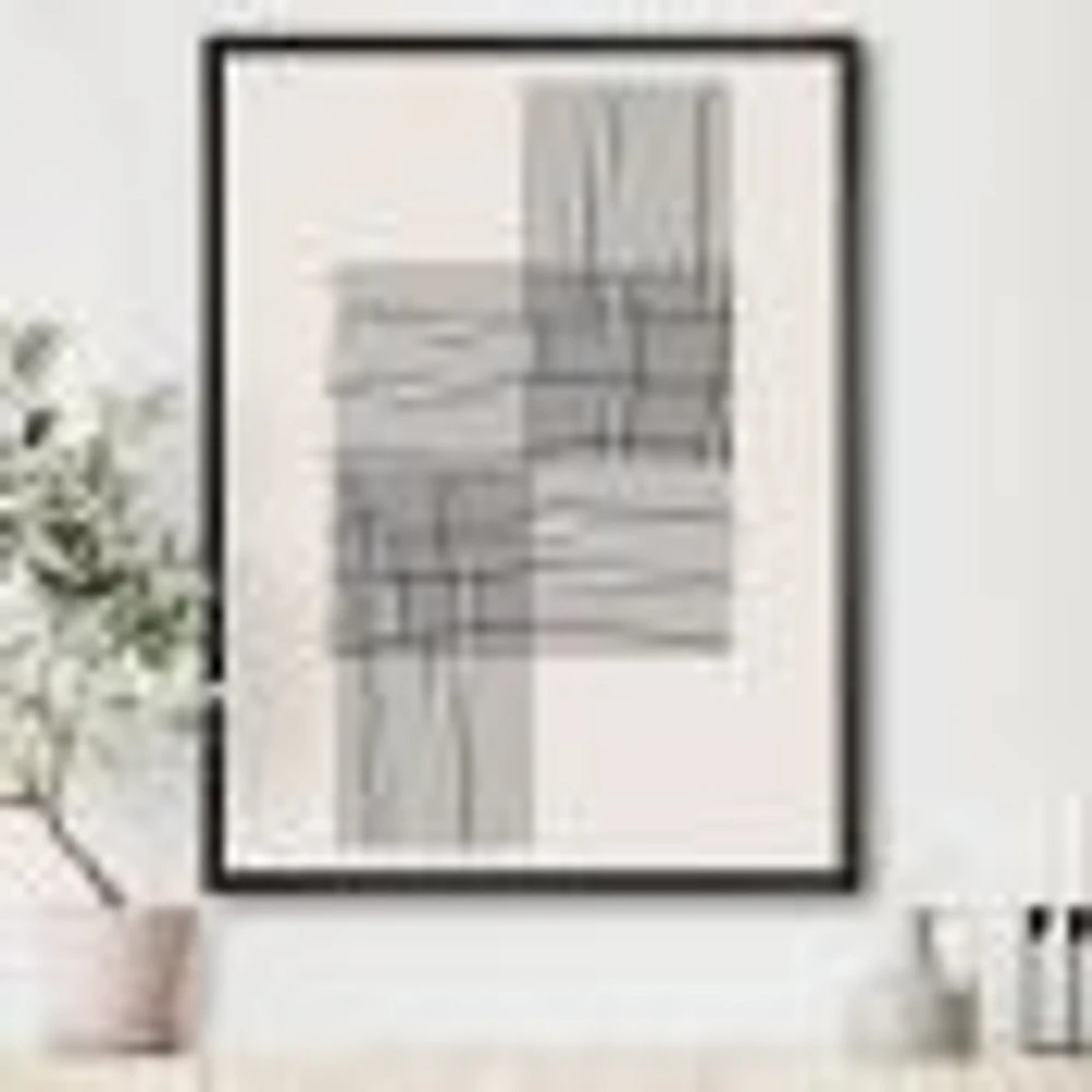 Minimal Geometric Compostions of Elementary Forms XIX  Wall Art