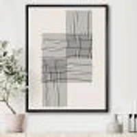 Minimal Geometric Compostions of Elementary Forms XIX  Wall Art