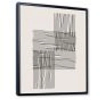 Minimal Geometric Compostions of Elementary Forms XIX  Wall Art
