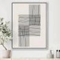 Minimal Geometric Compostions of Elementary Forms XIX  Wall Art