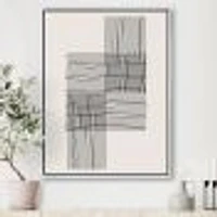 Minimal Geometric Compostions of Elementary Forms XIX  Wall Art