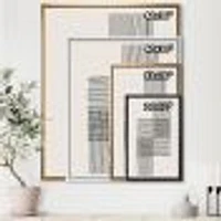 Minimal Geometric Compostions of Elementary Forms XIX  Wall Art