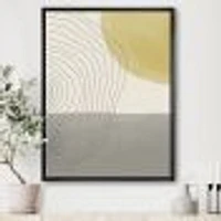 Minimal Geometric Compostions of Elementary Forms XXXIV  Wall Art
