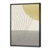 Minimal Geometric Compostions of Elementary Forms XXXIV  Wall Art