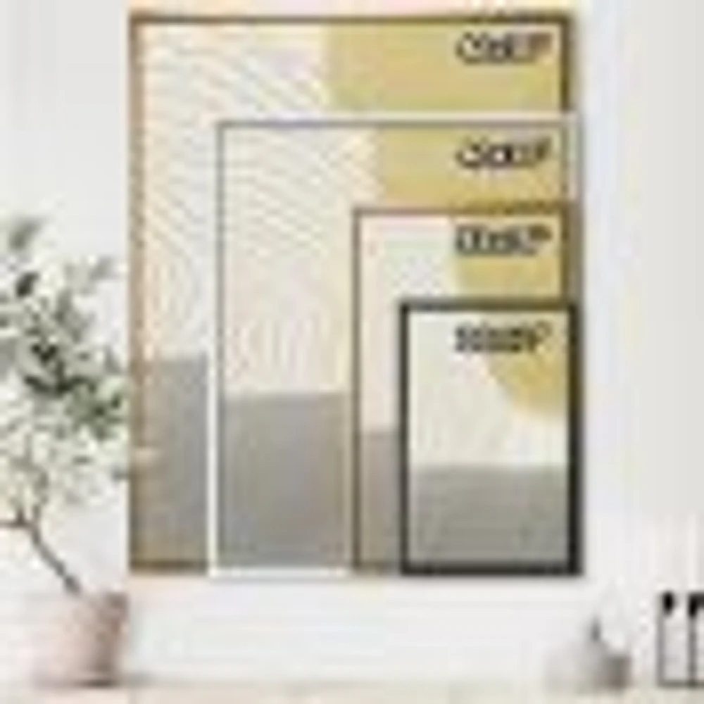 Minimal Geometric Compostions of Elementary Forms XXXIV  Wall Art
