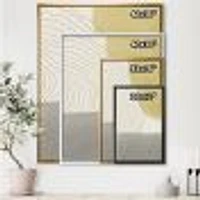 Minimal Geometric Compostions of Elementary Forms XXXIV  Wall Art