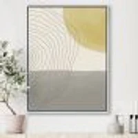 Minimal Geometric Compostions of Elementary Forms XXXIV  Wall Art