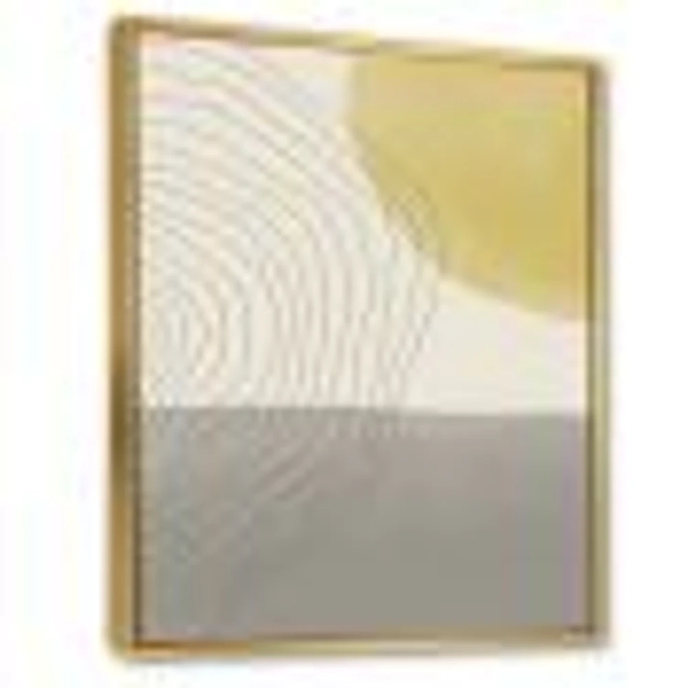 Minimal Geometric Compostions of Elementary Forms XXXIV  Wall Art