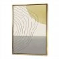 Minimal Geometric Compostions of Elementary Forms XXXIV  Wall Art