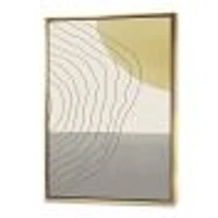 Minimal Geometric Compostions of Elementary Forms XXXIV  Wall Art