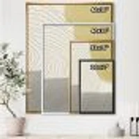 Minimal Geometric Compostions of Elementary Forms XXXIV  Wall Art