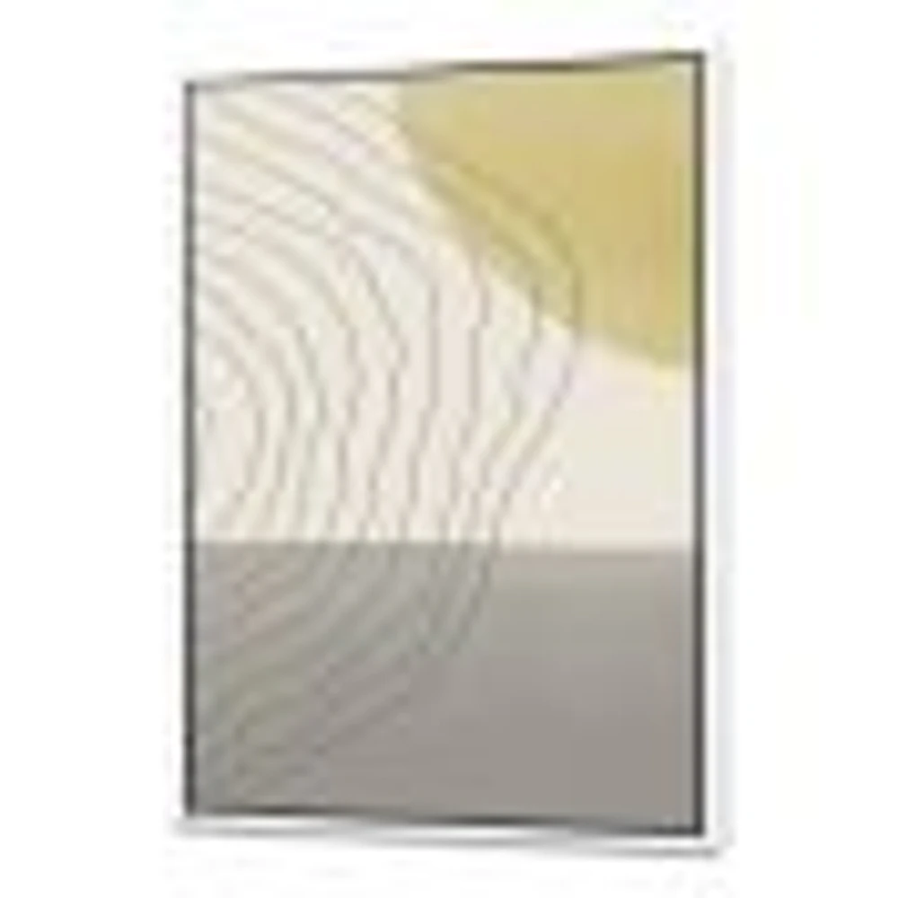 Minimal Geometric Compostions of Elementary Forms XXXIV  Wall Art