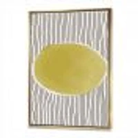 Minimal Geometric Lines and Circle IX  Canvas Wall Art Print