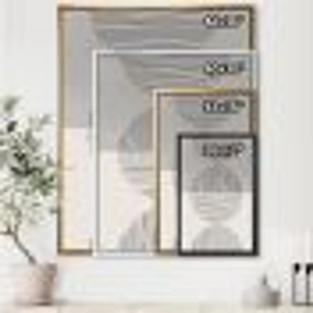 Minimal Geometric Lines and Circle IX  Wall Art