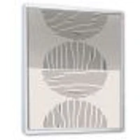 Minimal Geometric Lines and Circle IX  Wall Art