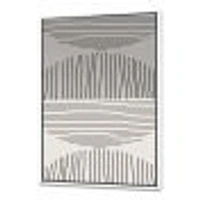 Minimal Geometric Lines and Circle IX  Wall Art