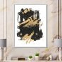 Gold and Black Drift I  Wall Art