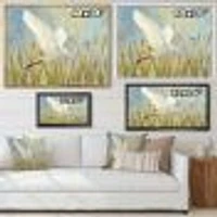 Snowy Egret Flight vII  Wall Art