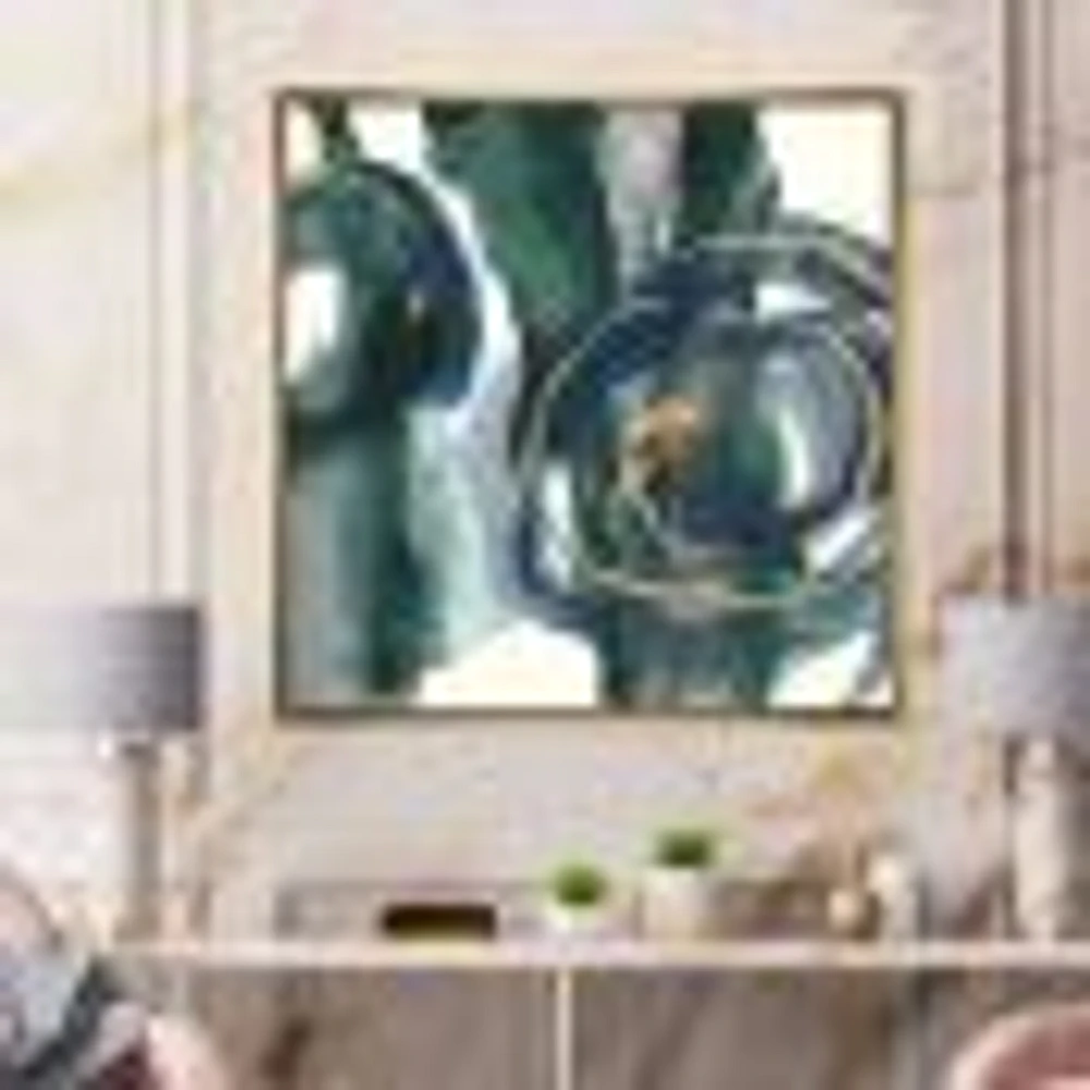 Indigo and Gold III  Canvas Wall Art Print