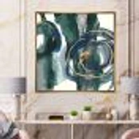 Indigo and Gold III  Canvas Wall Art Print
