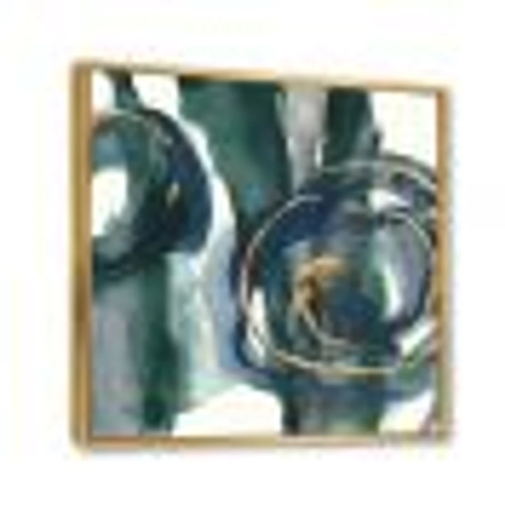 Indigo and Gold III  Canvas Wall Art Print