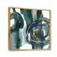 Indigo and Gold III  Canvas Wall Art Print