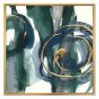 Indigo and Gold III  Canvas Wall Art Print
