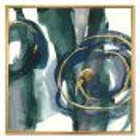 Indigo and Gold III  Canvas Wall Art Print