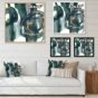 Indigo and Gold III  Canvas Wall Art Print